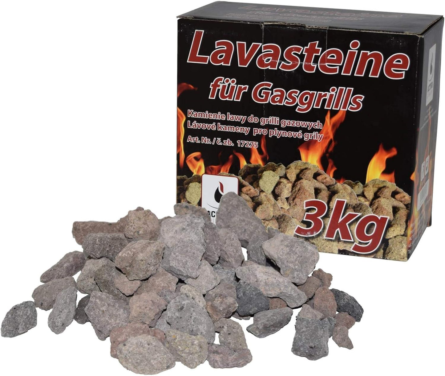 ACTIVA Lavasteine 3kg Nachfüllpack für Gasgrill oder Lavasteingrill